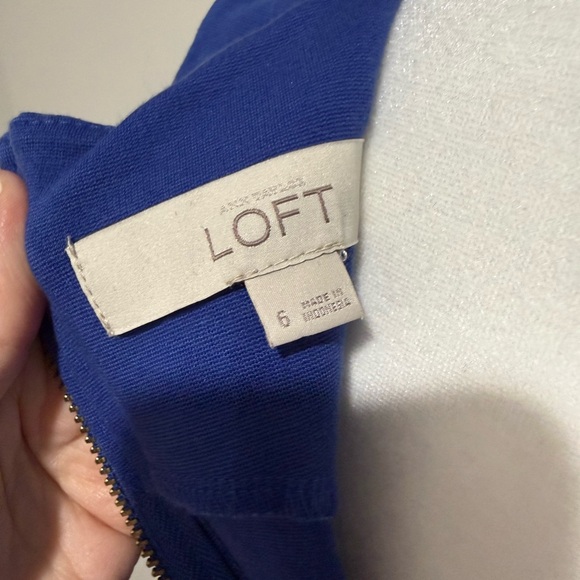 LOFT Vibrant Blue Cocktail Dress size 6 - Picture 4 of 6